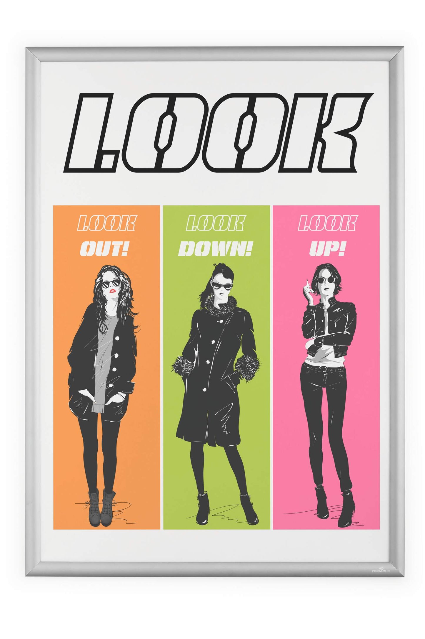 Durable Aluminium Snap Frame Retail Clip Poster Holder Notice Board | A1