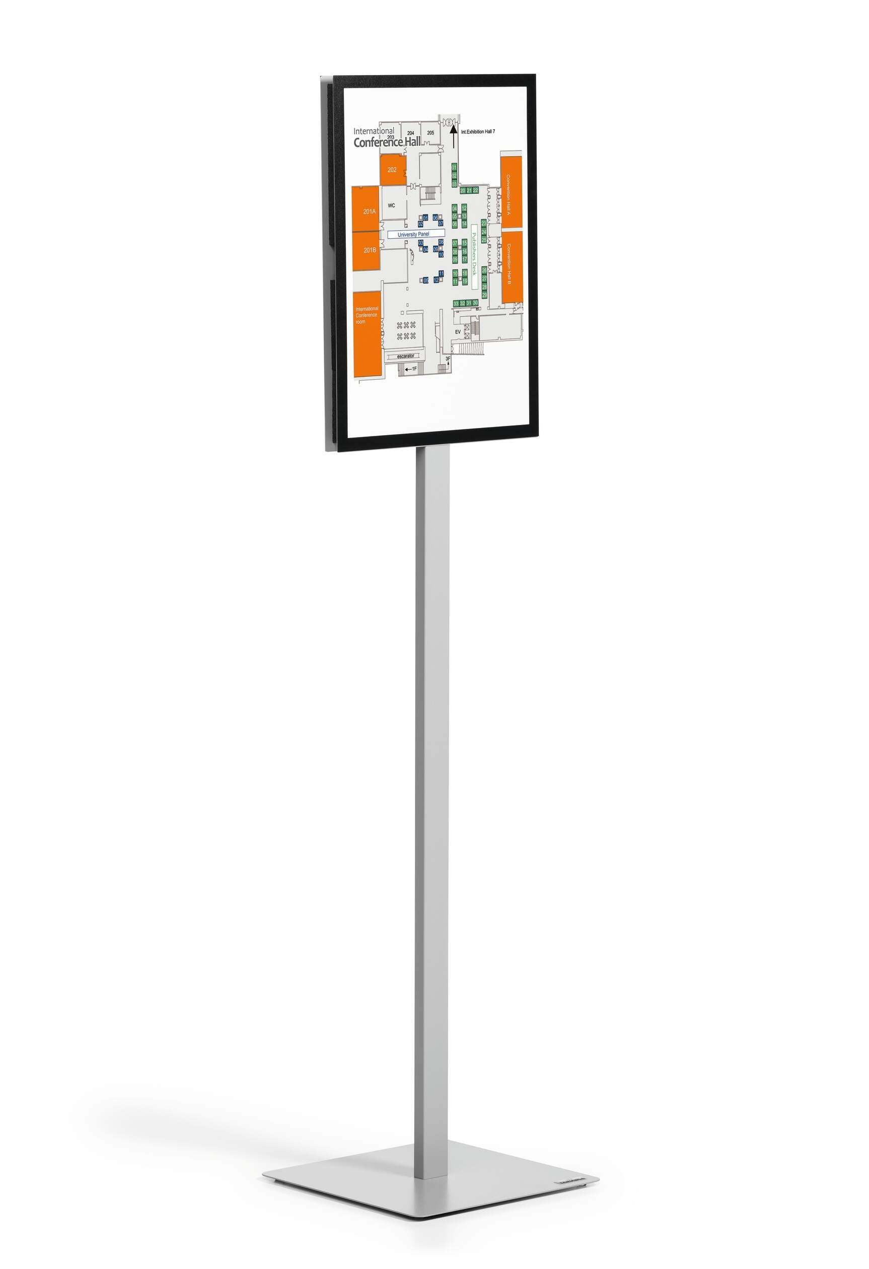 Durable INFO STAND BASIC Aluminium Display Panel Info Floor Sign A3 | 1.4m