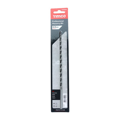 TIMCO Professional Masonry Bit 6.0 x 200 Pack 1
