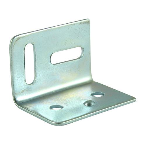 TIMCO Stretcher Plate - BZP 38 x 25 x 29 Silver Pack 4