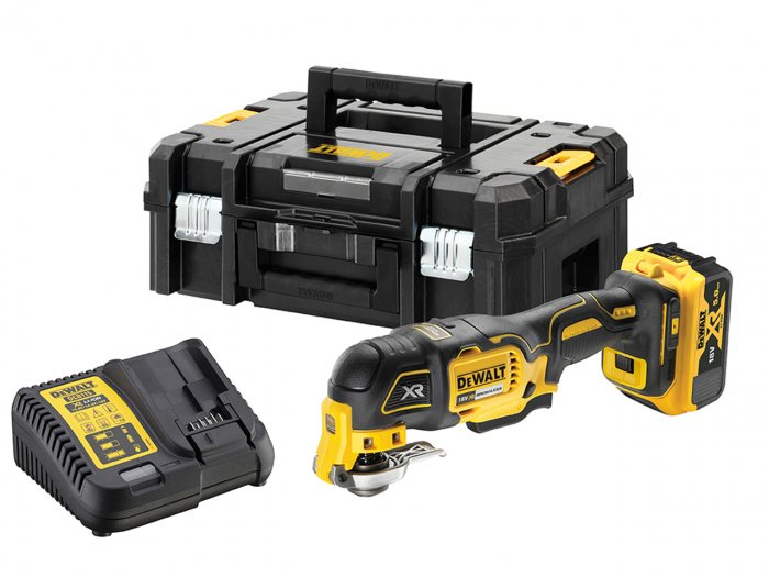 DEWALT 18V XR 5Ah Li-Ion Cordless 3 Speed Oscillating Multi-Tool Kit - DCS356P1