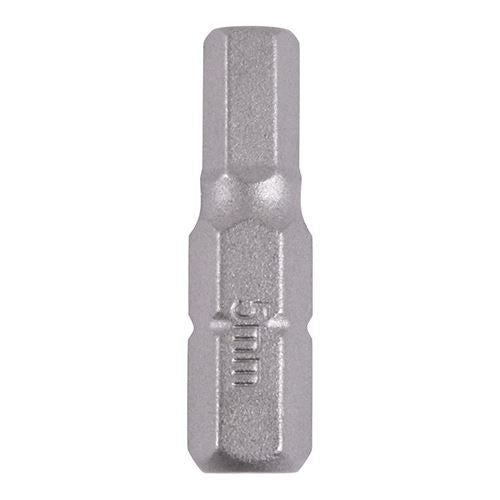 TIMCO Hex Driver Bit - S2 Grey 5.0 x 25 Grey Pack 2
