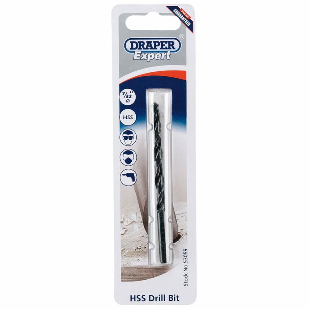 Draper 7/32 HSS TWIST DRILL 53059 Imperial HSS Drill Bits