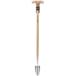 Draper ST/LESS LONG T-TROWEL 99032 Draper Heritage Stainless Steel Trowel With Ash Long Handle