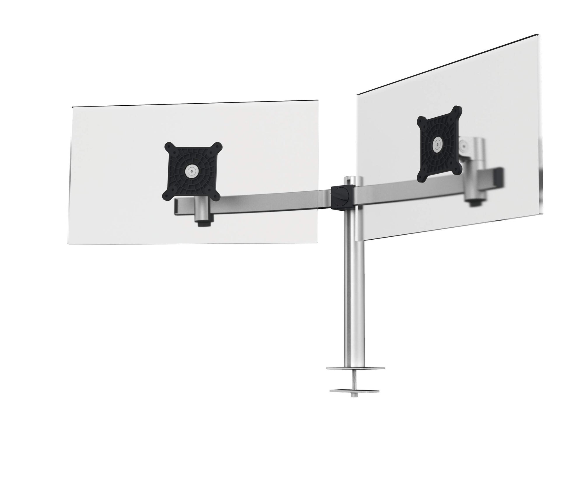 Durable Monitor Mount PRO for 2 Screens | Through-Desk Clamp Attachment