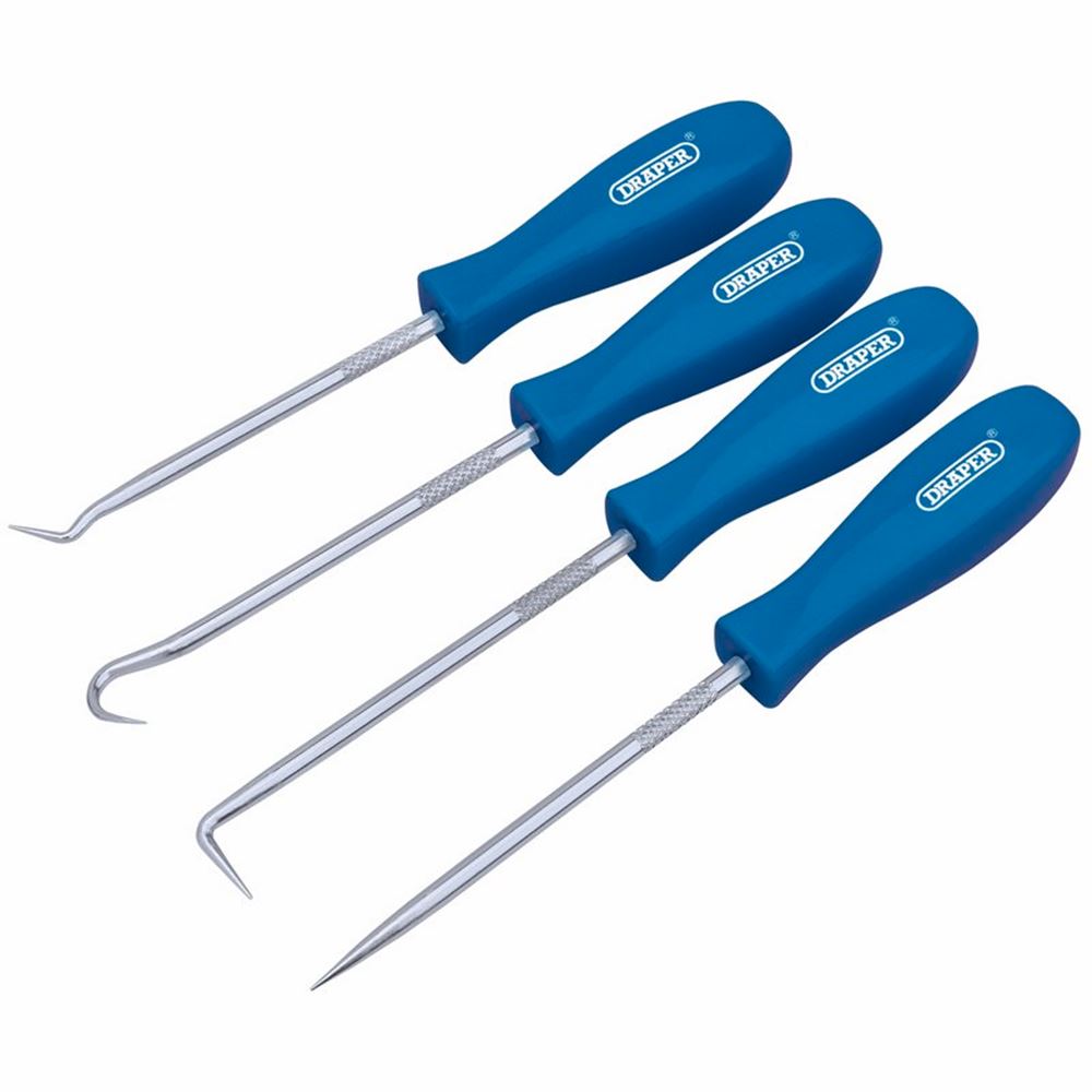 Draper 4 PC MINI PICK AND HOOK SET 51763 Mini Hook and Pick Set (4 Piece)