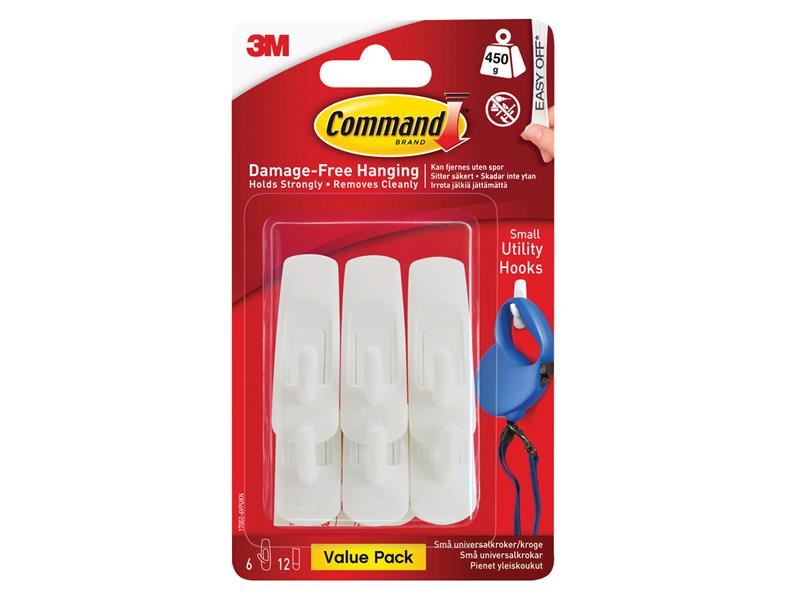 Command� 17002-6 Small Utility Hooks Value Pack (Pack 6)