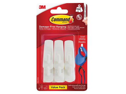 Command� 17002-6 Small Utility Hooks Value Pack (Pack 6)
