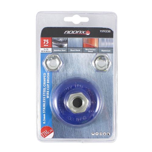 TIMCO Grinder Crimp SS Cup Brush 75mm Pack 1