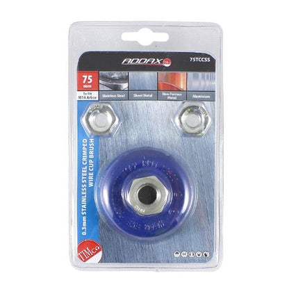 TIMCO Grinder Crimp SS Cup Brush 75mm Pack 1