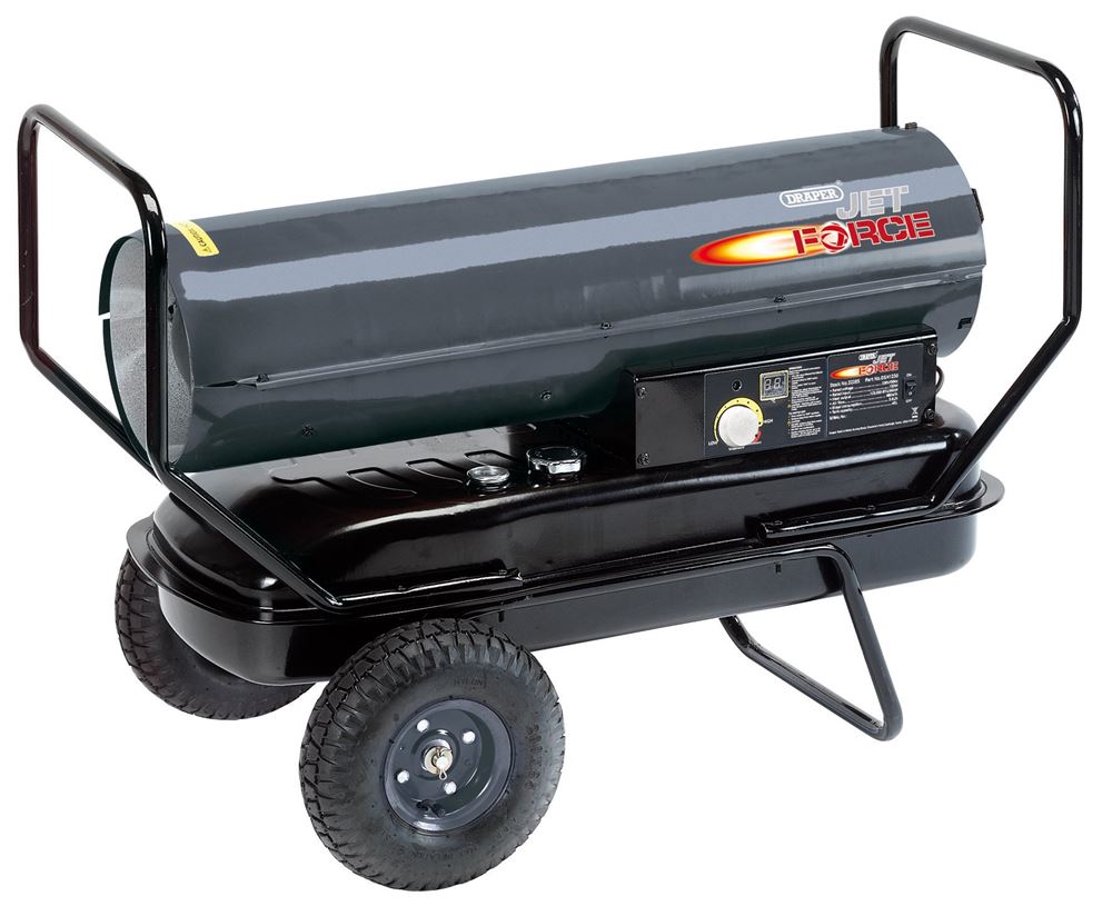 32285 Draper Jet Force Jet Force Diesel and Kerosene Space Heater, 125000 BTU/36kW Diesel, Kerosene and Paraffin Heaters 980 x 390 x 615mm Professio
