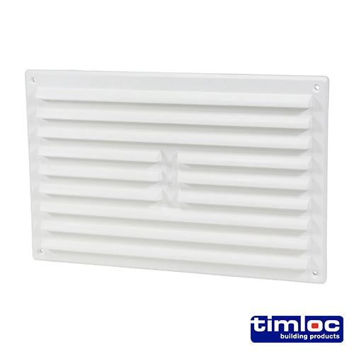TIMCO Louvre Grille Vent F/Scr White 242 x 165 White Pack 1