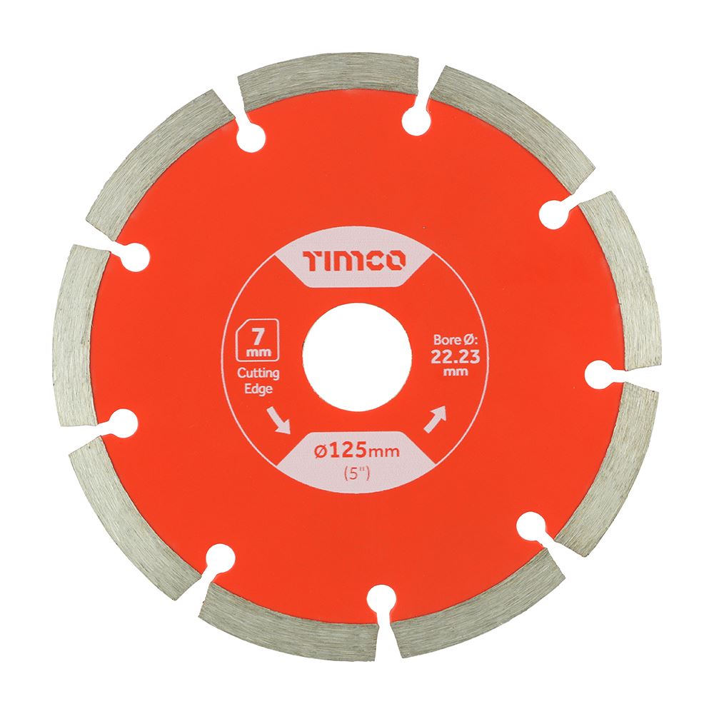 TIMCO GP Diamond Blade Seg 125 x 22.2 Pack 1