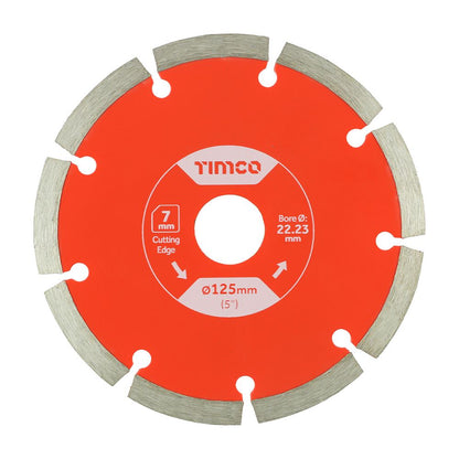 TIMCO GP Diamond Blade Seg 125 x 22.2 Pack 1