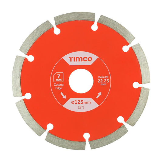 TIMCO GP Diamond Blade Seg 125 x 22.2 Pack 1