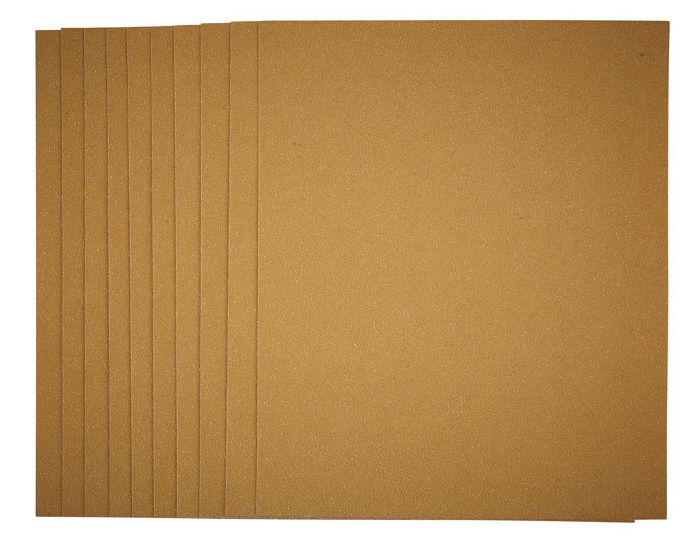Draper GLASS PAPER SANDING SHEET 60G 37778 37778 General Purpose Sanding Sheets, 230 x 280mm (Pack of 10)