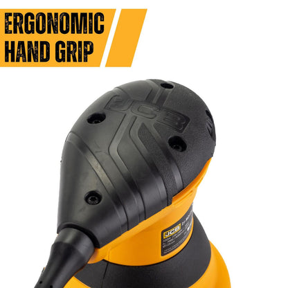 JCB 21-RO125 Orbital Sander 320W 125mm 5in Variable Speed 230V Random Orbital Sander Wood Sander
