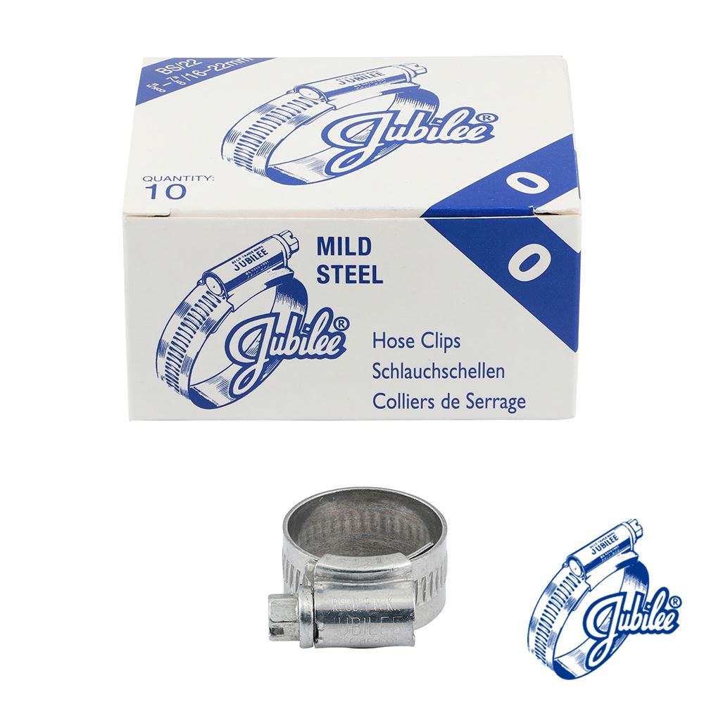 TIMCO Jubilee Clip Mild Steel 16-22mm Pack 10