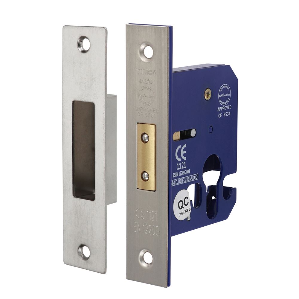 TIMCO Euro Deadlock Sat. Nickel 66mm Pack 1