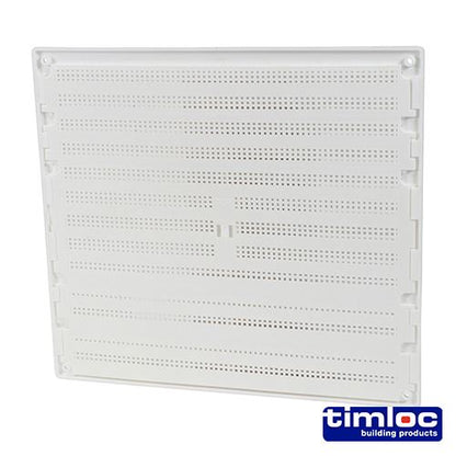 TIMCO Hit Miss Louvre Min Vent White 165 x 89 White Pack 1