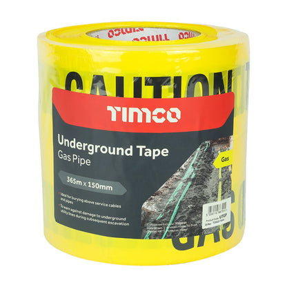 TIMCO Underground Tape - Gas Pipe nan 365m x 150mm Pack 1.0