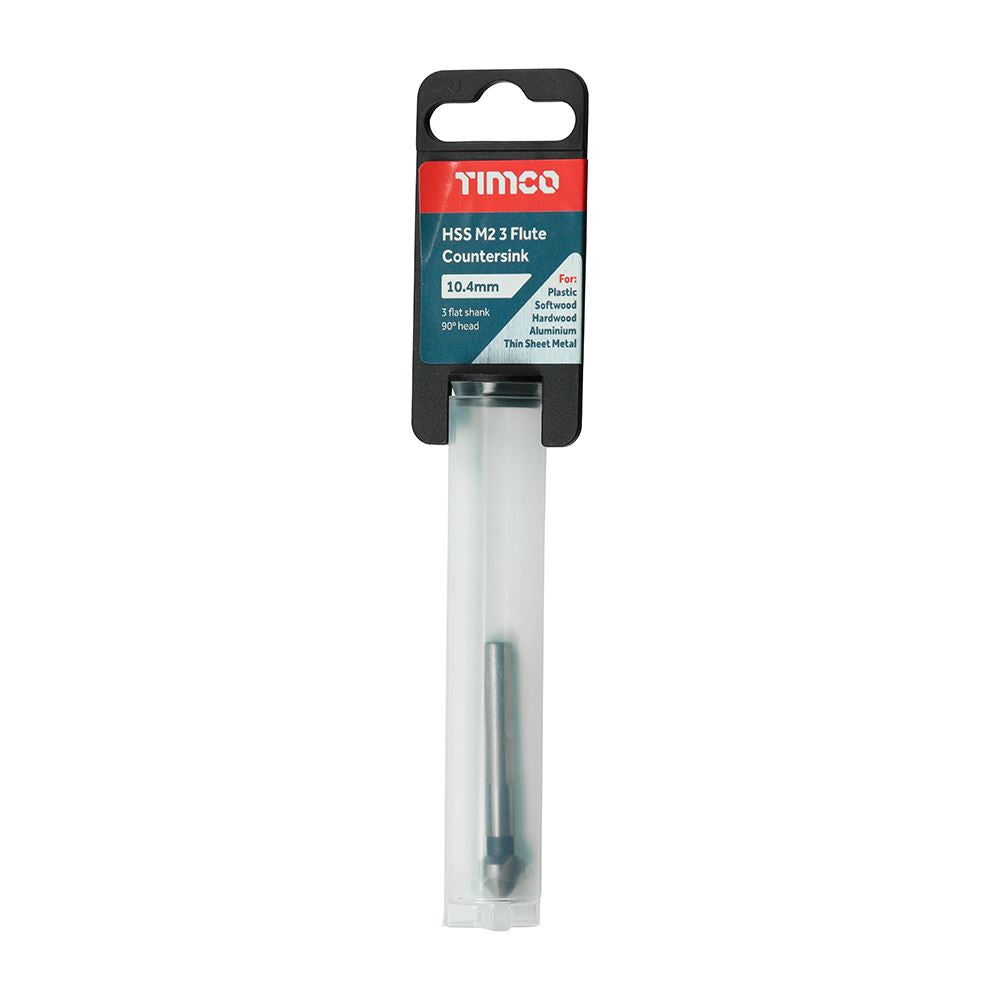 TIMCO 3 Flute Countersink M2 HSS 10.4mm Pack 1