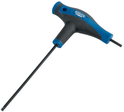 Draper 3.0MM T HAN.HEX KEY-DOUBLE END 33908 Soft Grip 'T' Handle Hexagon and Ball End Keys