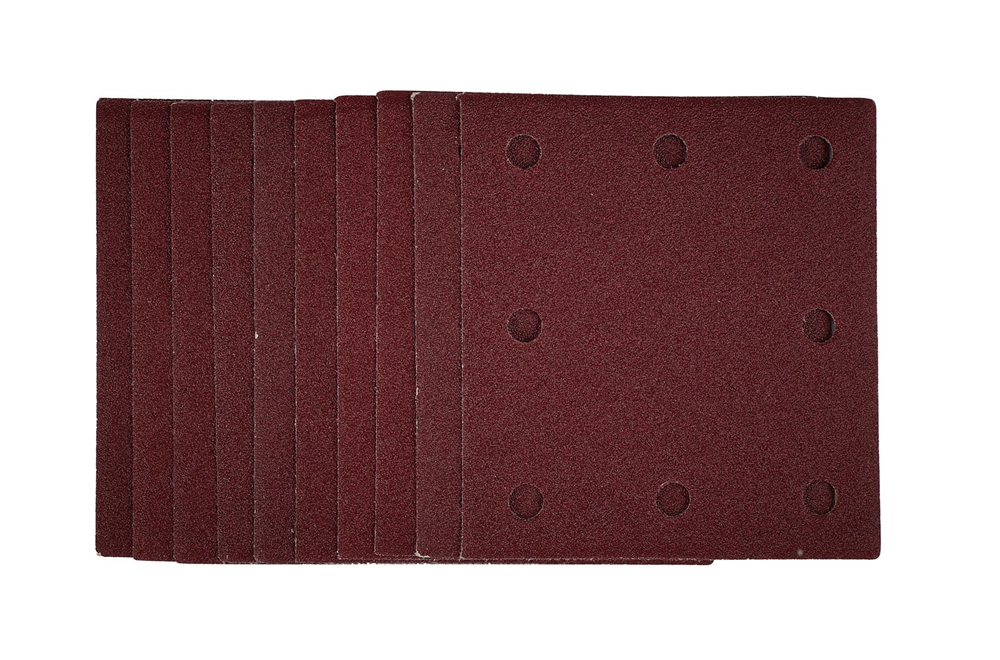 Draper SANDING SHEET 115X105MM 80G 52390 52390 1/4 Sanding Sheets with Hook and Loop, 115 x 105mm (Pack of 10)