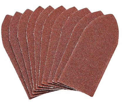 Draper 32X92 80GA/O H&L ABR.SHEETPK10 99261 Assorted Pack of Ten Hook and Loop Aluminium Oxide Sanding Sheets (32 x 92mm)