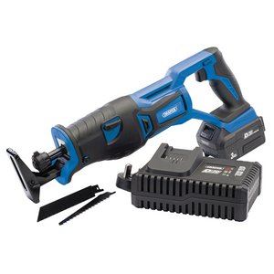 Draper D20 BRUSHLESS RECIP.SAW SET 00593 D20 20V Brushless Reciprocating Saw, 1 x 3.0Ah Battery, 1 x Fast Charger