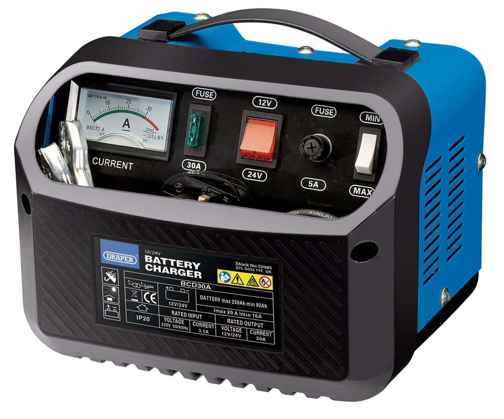 Draper 16-20AMP 12/24V BATTERY CHARGR 52985 52985 12/24V Battery Charger, 16 - 20A