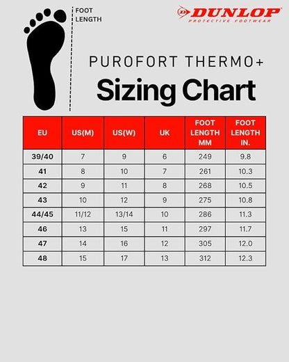 Dunlop Purofort Thermo+ Full Safety Wellington Boots – Orange & Green, S5 CI SRC, Steel Toe & Midsole, Waterproof and Cold Insulated to -50°C