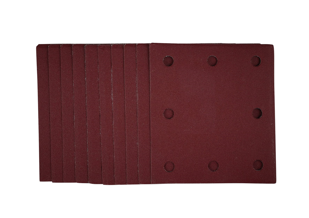 Draper SANDING SHEET 115X105MM 240G 53118 53118 1/4 Sanding Sheets with Hook and Loop, 115 x 105mm (Pack of 10)