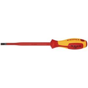 Draper 6.5MM SLIMLINE SLOTTED SCREWDR 72436 72436 VDE Insulated Slotted Screwdrivers - Slim