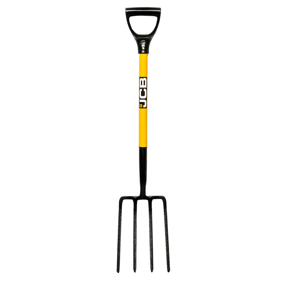 JCB JCBGF01 Garden Fork 4 Prong 195x290mm Blade High Carbon Steel Professional Digging Fork Garden Tool