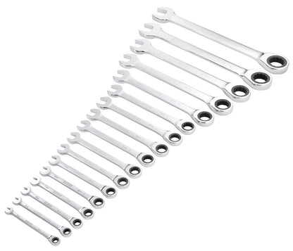 Draper 17PC RATCHETING SPANNER SET 27691 27691 HI-TORQÂ® Metric Ratchet Combination Spanner Set (17 Piece)
