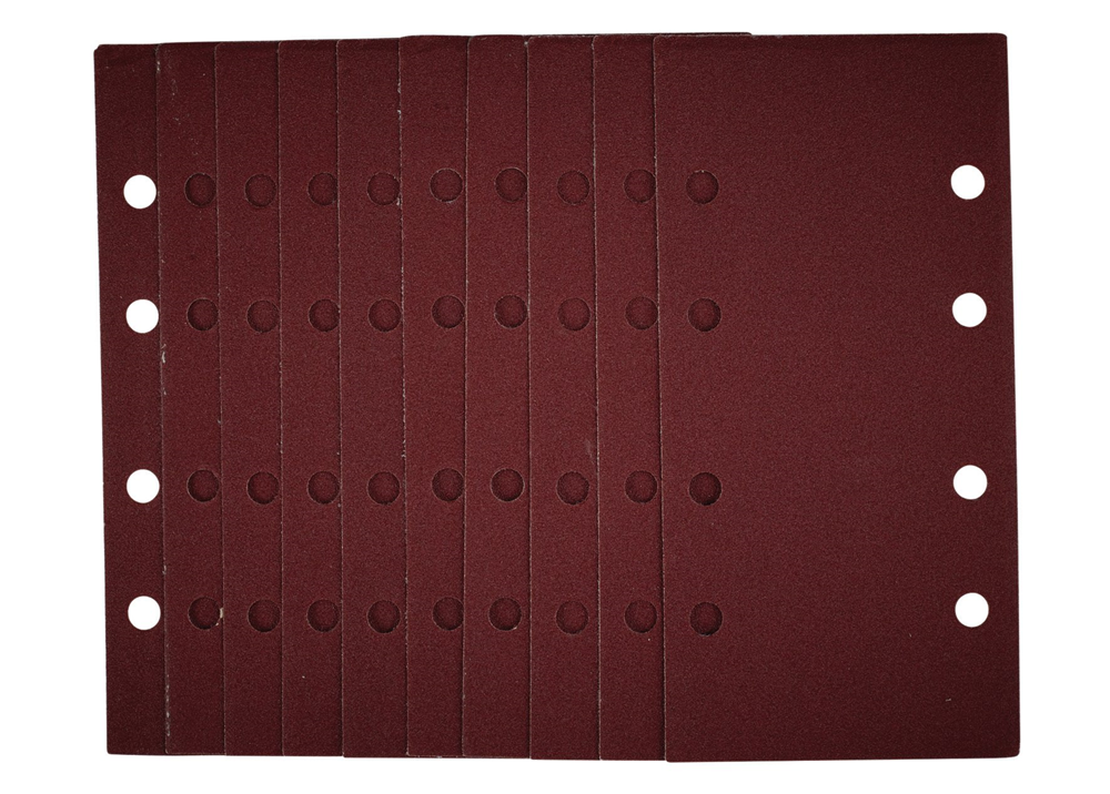 Draper SANDING SHEET 93X190MM 120G 54869 54869 1/3 Sanding Sheets with Hook and Loop, 93 x 190mm (Pack of 10)