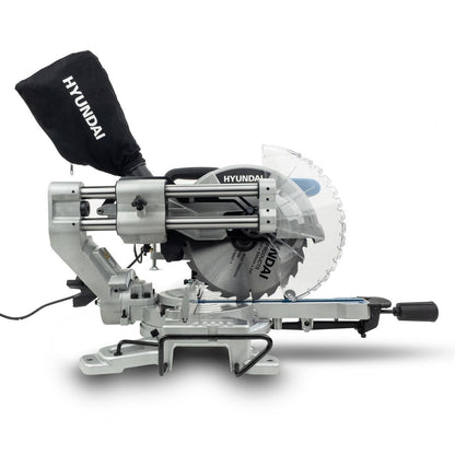 Hyundai HYMS2000E Electric Mitre Saw 2000W 230V 255mm Chop Saw Sliding Saw Woodworking Chop Saw