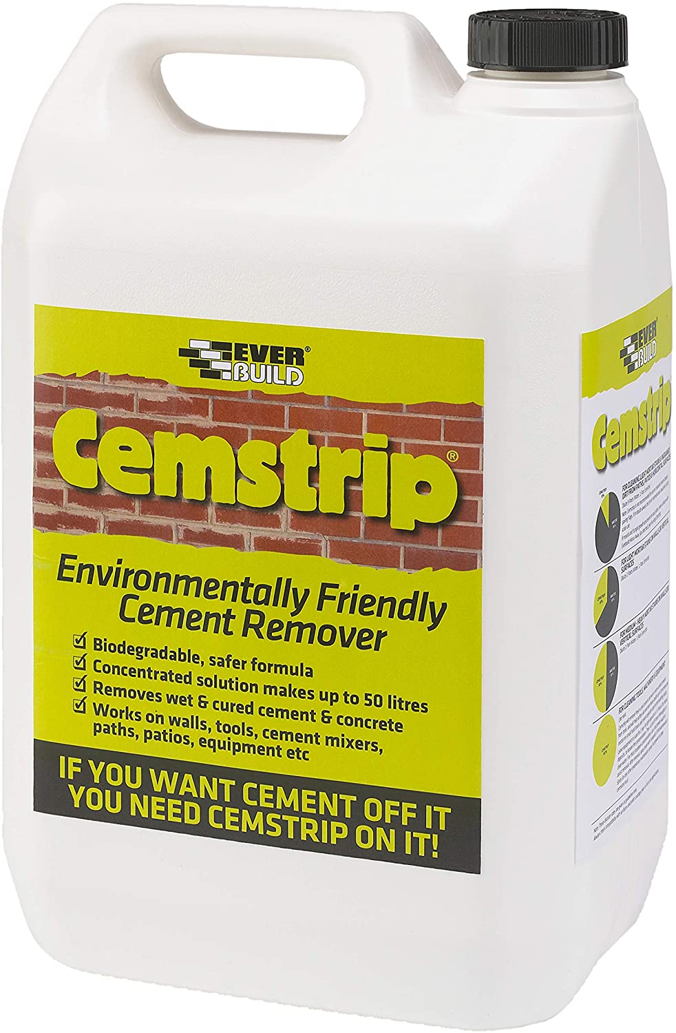 Everbuild Cemstrip Environmentally Friendly Cement Remover Concentrate, 1 Litre