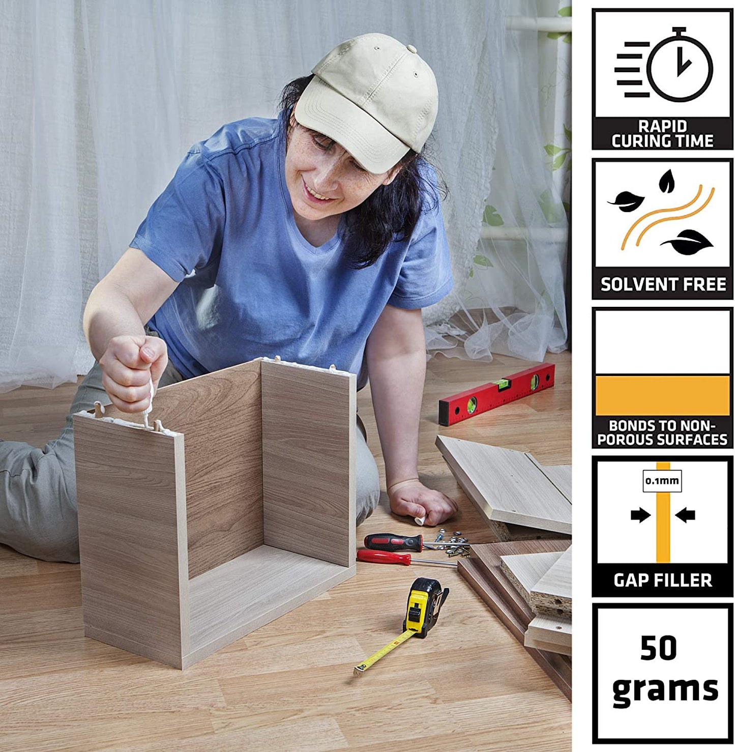 Everbuild 50g Industrial Grade GP Medium Viscosity Super Glue Adhesive