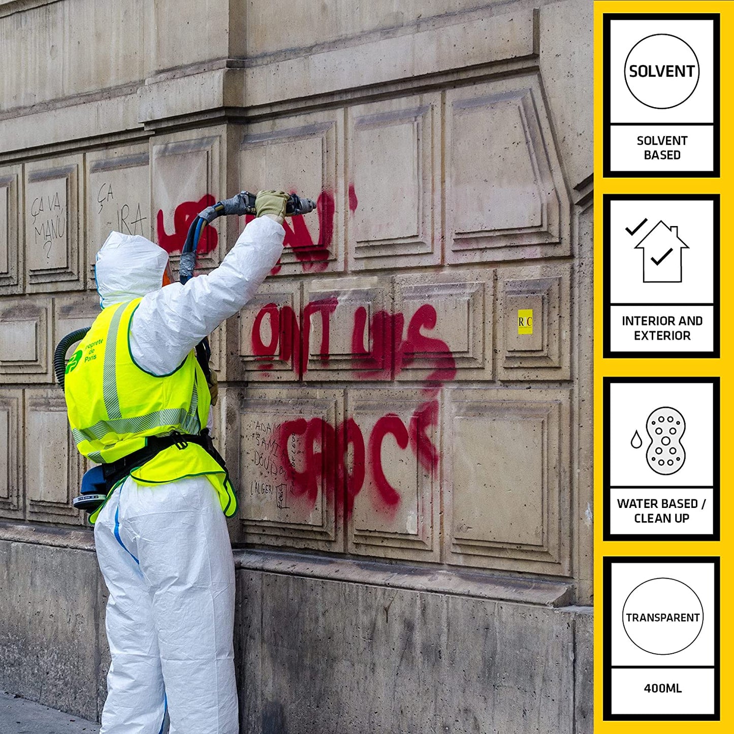 Everbuild ASBO Graffiti Remover Removes Paint Felt Tip & Biro Marks 400ml