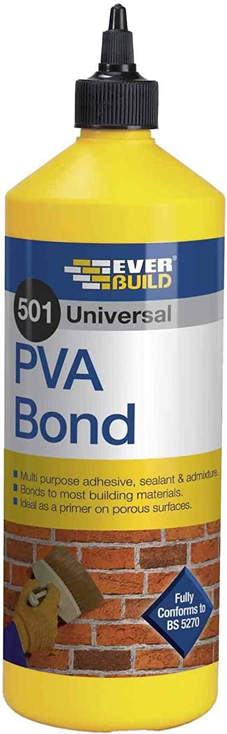 Everbuild 501 Universal PVA Bond, 1 Litre PVA Glue Adhesive