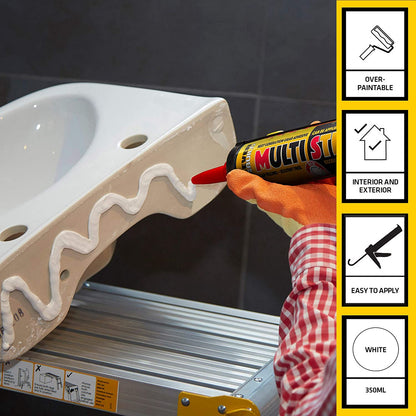 Everbuild Multi Stick Superior High Strength Grab Adhesive Hybrid Polymer White