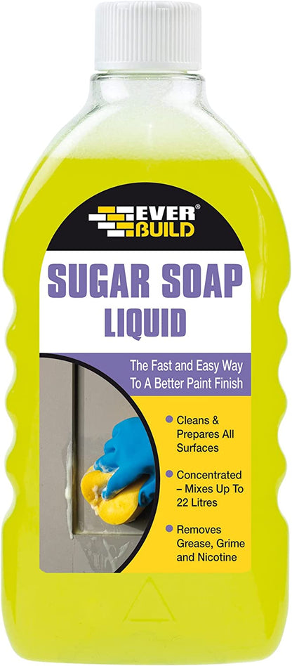 Everbuild Sugar Soap Liquid Concentrate Pre Paint Surface Cleaner - 500ml