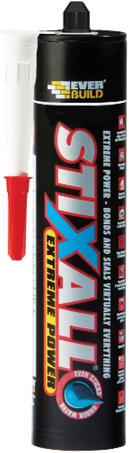 Everbuild Stixall Extreme Power Hybrid Polymer Grab Adhesive Sealant Clear