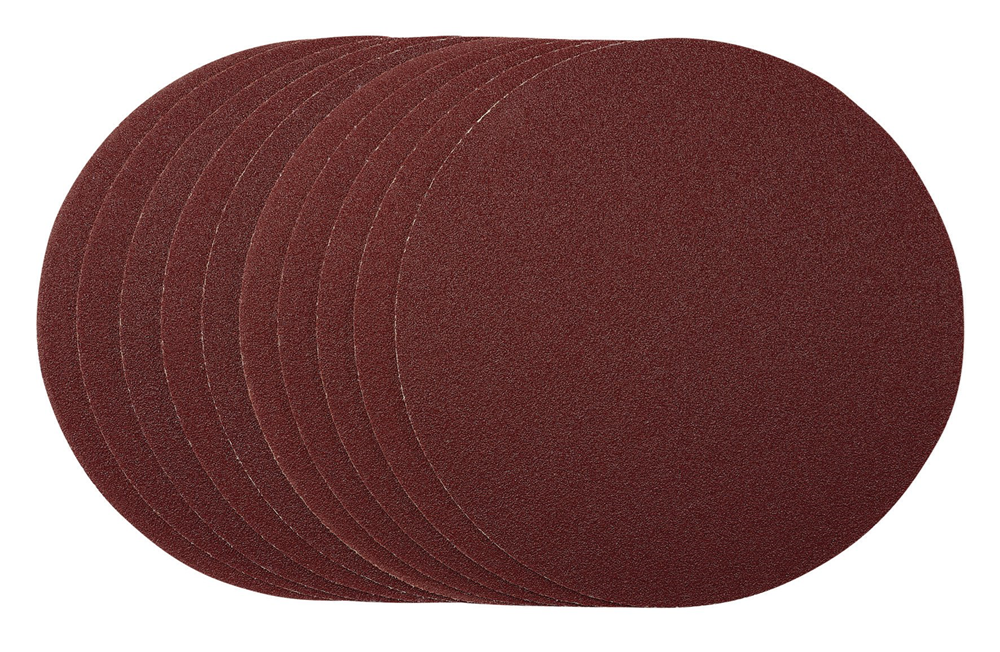 Draper 180MM SANDING DISC 80G 55204 55204 Sanding Discs, 180mm, Hook & Loop (Pack of 10)