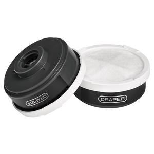 Draper 2 X COMBINATION A1P2 FILTERS 03030 Combined Vapour and Dust Filter Respirator