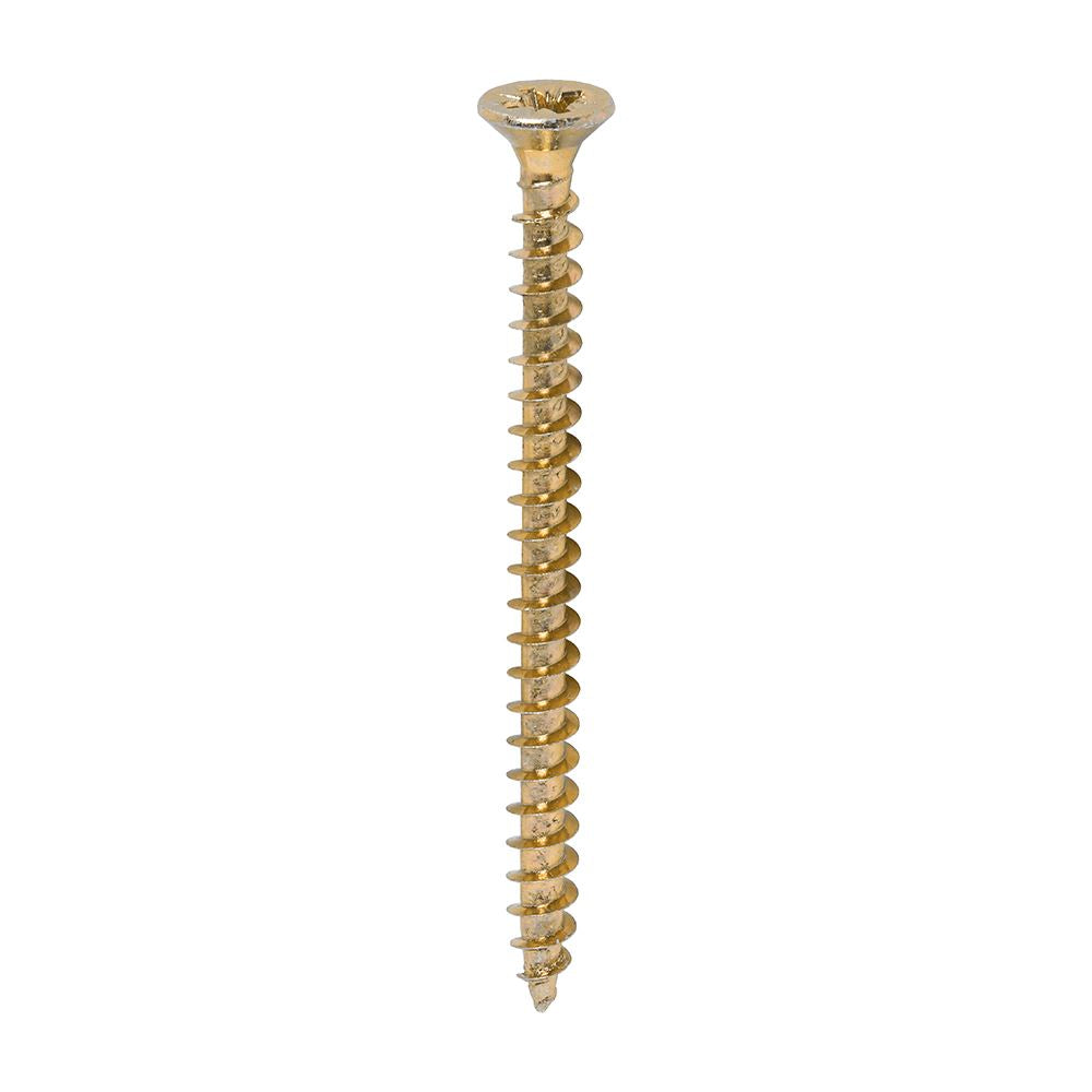 TIMCO Solo Woodscrew PZ2 CSK ZYP 4.5 x 60 Gold Pack 200