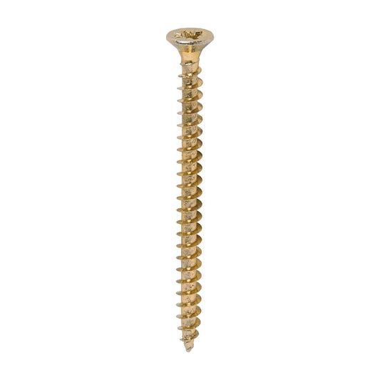 TIMCO Solo Woodscrew PZ2 CSK ZYP 4.5 x 60 Gold Pack 200