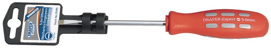Draper 100X5.0MM S/DR. INSTRUMENT PKD 55495 Mechanic's/Engineer's Plain Slot Parallel Tip Screwdrivers (display packed)